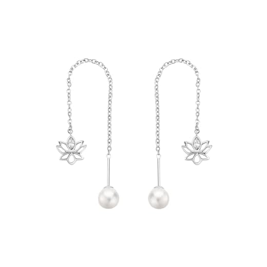 Brosway Orecchini Donna In Acciaio Con Simbolo Fiore, Orecchini Donna Collezione Chakra - BHKE188