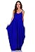 Simply Ravishing Rayon Span Maxi Boho Harem Spaghetti Strap Dress (Size: Small - 5X), Medium, Royal