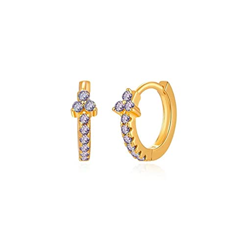 Boucles d'oreilles anti-allergie en argent sterling 925 pour oreilles percées
