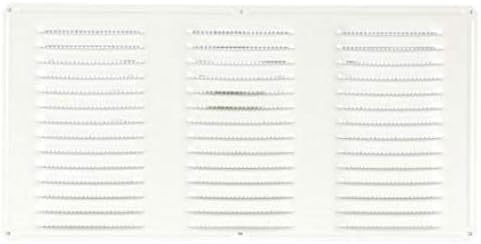 Ventilación de aire 8 «x 16» Pantalla de malla 84211 del sistema de canto de ventilación de aluminio blanco debajo del alero Ventilación de aire 8 «x 16» Pantalla de malla 84211 del sistema de canto de ventilación de aluminio blanco debajo del alero