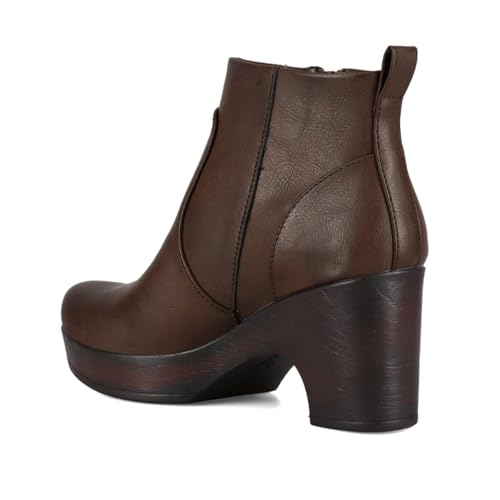 b.o.c. Womens Comfort Insole Ankle Boots Brown 9.5 Medium (B,M)3