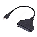 JacobsParts USB 3.1 Type C to SATA III SSD HDD 2.5" Hard Drive Adapter Cable, Supports UASP