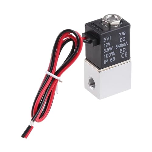 Valve pneumatique de régulation électrovanne 6,35mm 12V pour circuit d'air - 7