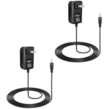 2-Pack 15W Power Cord Adapter Compatible with Echo Pop, Dot 5th, 4th, 3rd Gen, Kids Edition, Spot Smart Speakers - Black Wall Charger Plug Long Cable, 5ft
