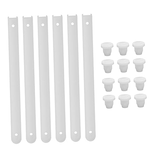 HOMSFOU 3 juegos de guías de plástico para cajones, rieles de repuesto para montaje lateral, rieles guía de cajones, piezas de repuesto suaves