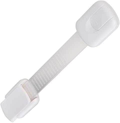 6’lı Bebek, Çocuk, Dolap Çekmece Güvenlik Kilidi, Yapışkanlı, Beyaz, - Görsel 2