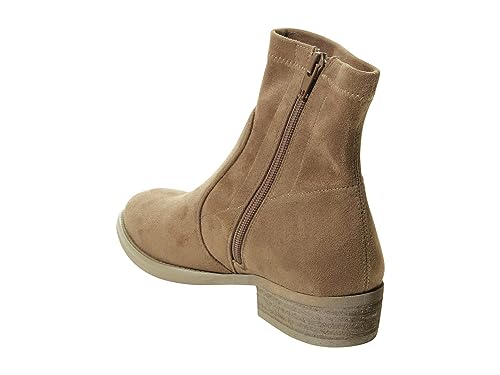 Image of VANELi Womens Henson Round Toe Zippered Casual Boots Ankle Low Heel 1-2 inch - Black