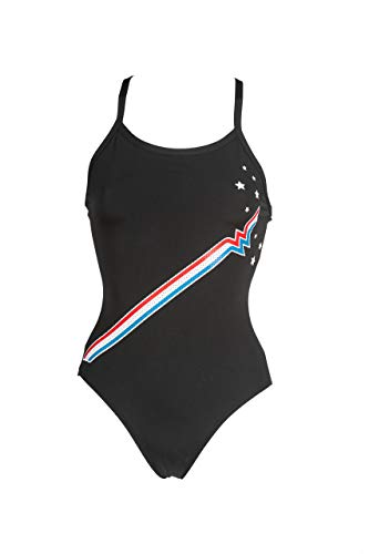 Image of Arena Women's Standard Country Flags Light Drop Back MaxLife One Piece Swimsuit