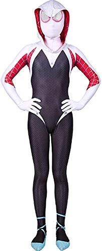 Macacão com estampa de aranha, estampa de fantasia, cosplay com capuz, estampa de aranha, fantasia i