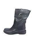  Felmini Art. Stiefel Damen Leder Schwarz, Schwarz - Schwarz - Größe: 39 EU
