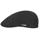 Stetson Texas Wool Gatsby Cap Men 100% Cotton Lining Cashmere Wool Autumn Winter Anthracite