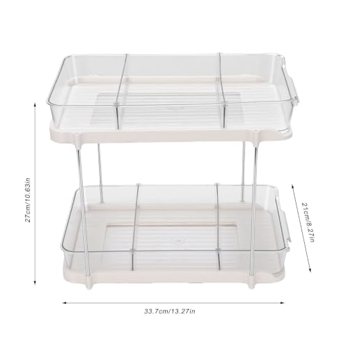 Organizador Bajo Fregadero con 2 Cajones Deslizantes, Estante de Almacenamiento de 2 Niveles (Estilo Alto) miniatura 3