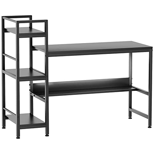 GIKPAL Scrivania per Computer con Ripiani