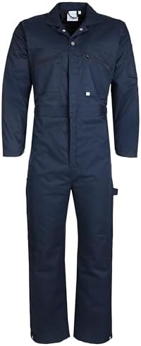Fort - Quilted Coverall - Navy Blue Coverall - Extra Large