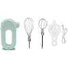 Electric Hand Mixer Handheld Mixer Electric Blender 3 Speeds Anti Slip Handle for Whipping Cream Stirring Food Green