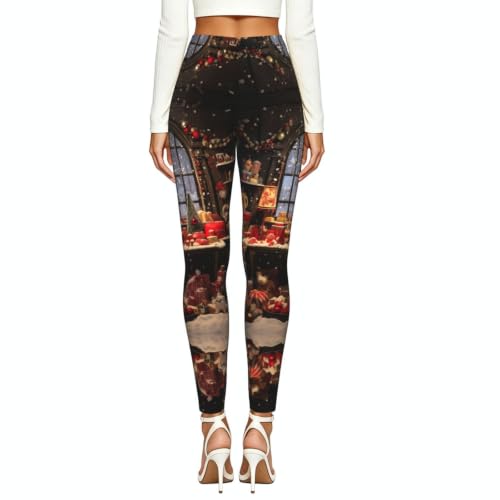 Leggings de Navidad para mujer pantalones deportivos suaves 3