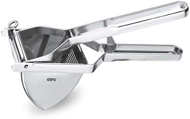 GEFU Original Stainless Steel Potato Press and Ricer to Puree All Root Vegetables