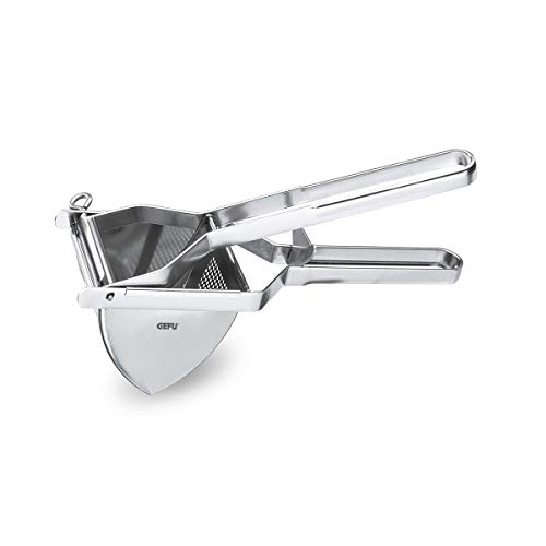 GEFU 13300 Kartoffelpresse DAS ORIGINAL - Kartoffelstampfer mit Rundlochung für feines Püree - Edelstahl, spülmaschinengeeignet