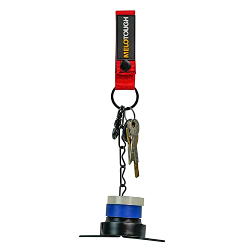 Image of MELOTOUGH 2 PCS Tape Thong for Tool Belt Waist Electricians Tape Strap Holder Chain with Keyring and trigger snap hook