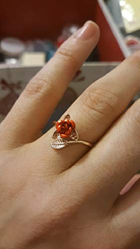 Anel de Flor Botão de Rosa Folheado Frete Grátis (Dourado)