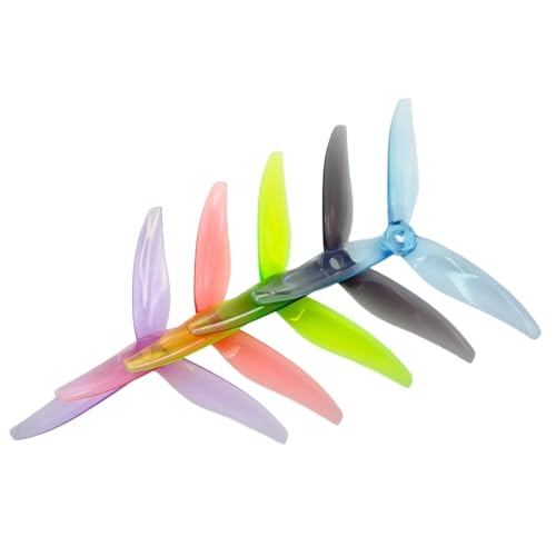 Hélices tripales 5 pouces 5128.0 violettes pour drone de course FPV | Lot de 24