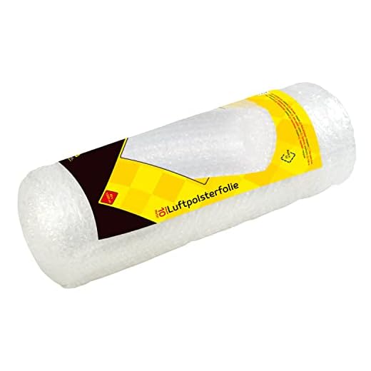 Idena 10400 - Papel de burbujas para protección de envíos, 40 cm x 10 m en rollo, 0,07 mm, transparente, 1 pieza