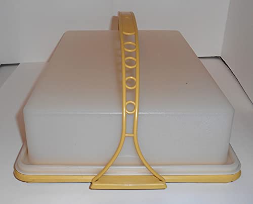 Oblong Tupperware Cake Taker With Handle - Holds 9" X 13" Sheet Cake #TOP17