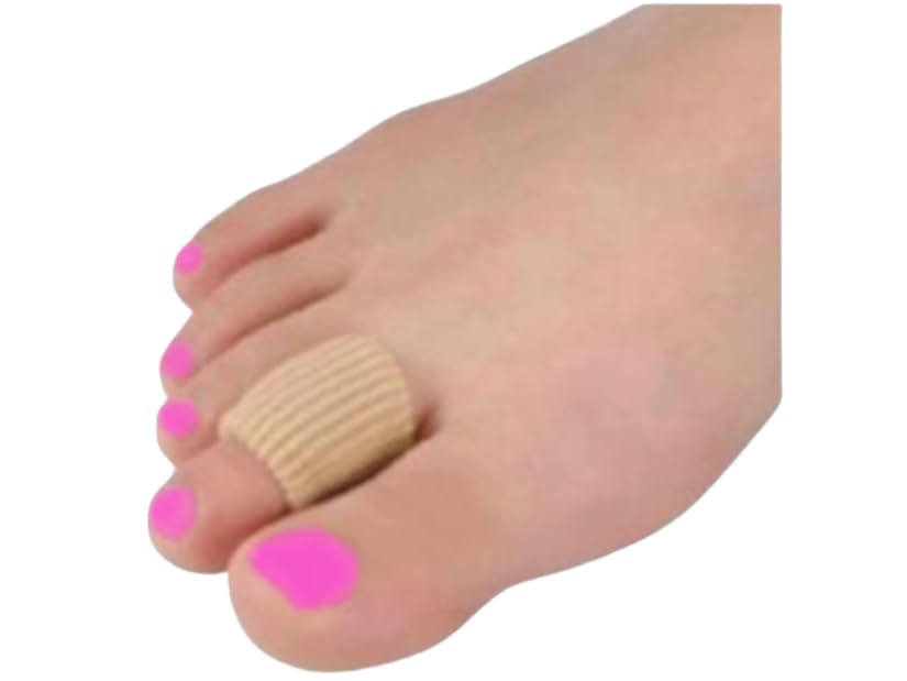 Dr. Jill's Foot Pads, Y32951, Latex Free Gel &amp; Fabric Ribbed Tubes-Small-2 Pack