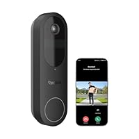 REOLINK Battery Doorbell Camera, 2K Security Video Door Bell Cam, 150x150° View, 2.4/5 GHz WiFi, Batteries or Wired Powered, Two - Way Audio, Person/Vehicle/Package (Chime not Included)