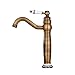 GGStudy - Grifo Central De Latón Antiguo Para Lavabo De Baño, 2 Manijas