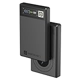 Portronics Luxcell MagClick 10k 10000 mAh 15W Magnetic Wireless Fast Charging Power Bank Premium Finish, 22.5 Wired Output Compatible with iPhone 12 & Above,Type C Smartphones,Tablets(Dark Grey)