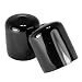 Prescott Plastics 3/4 Inch Round Black Vinyl End Cap, Flexible Pipe Post Rubber Cover (50)