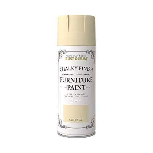 Rust-Oleum 400ml Chalky Finish Furniture Spray Paint - Clotted Cream