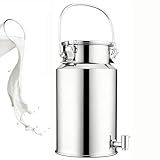 ★Bidon De Lait Inox Utilisation polyvalente : seau alimentaire Ce produit permet de stocker des aliments secs et humides tels que du lait, de l'huile, du riz, des produits d'épicerie, etc., répondant ainsi à tous vos besoins de stockage. bidon lait inox Équipé d'une poignée, il sert également de récipient de stockage et son excellente étanchéité en fait un récipient de transport idéal.