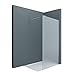 Produktbild Sogood Luxus Duschwand Duschabtrennung Bremen1VS 100x200 Walk-In Dusche mit Stabilisator aus Echtglas 8mm ESG-Sicherheitsglas Milchglas inkl. Nanobeschichtung