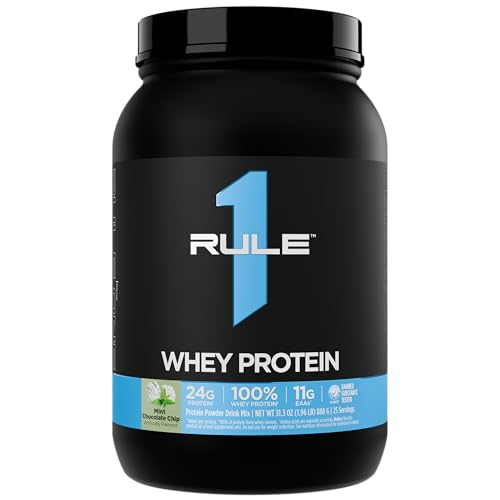 Rule 1 Proteins Whey Protein Powder Mint Chocolate Chip 25 Servings