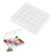 banjiabb 25 Fächer Spulen Nähmaschine,Nähgarn Aufbewahrung,Spulenbox,Nähmaschinen Zubehör,Garnrollen Aufbewahrung,Fur Nähmaschine Aufbewahrung Von Spulen Rollen Und Kleine Gegenstände