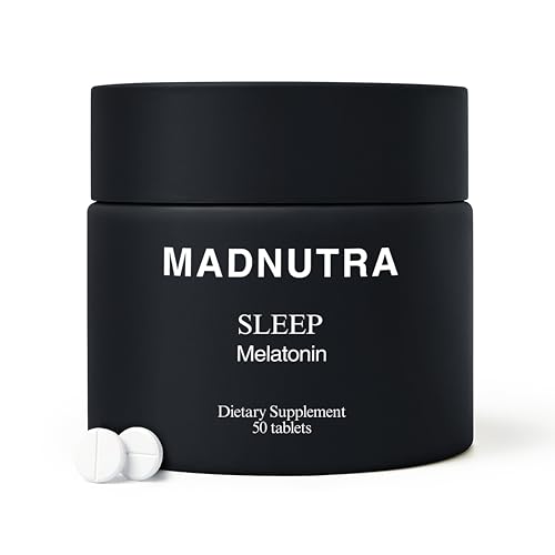 MadNutra Melatonin 3 mg - Fast Acting Sleep Support and