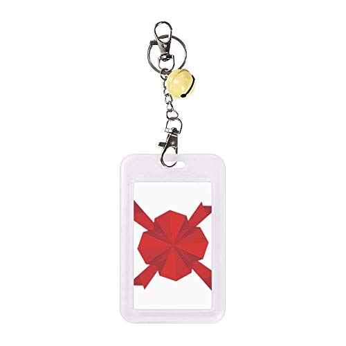 Carte de crédit pochette jaune et badge rouge abstrait origami