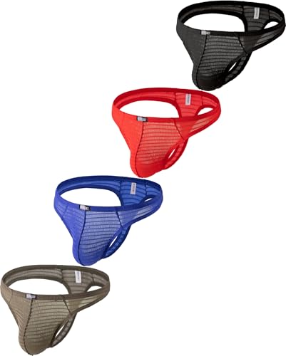 iKingsky Men's Sexy Bulge Thong Breathable Underwear Swimming T-back Under Panties for Men - Main Image