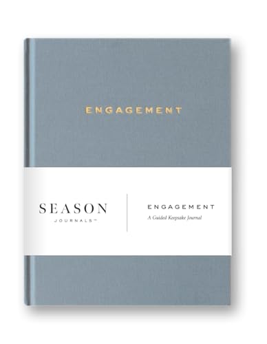 Engagement Journal for Couples Keepsake Memory Book with Journal Prompts & Conversation Starters Linen Hardcover Gift for Newly Engaged Couples