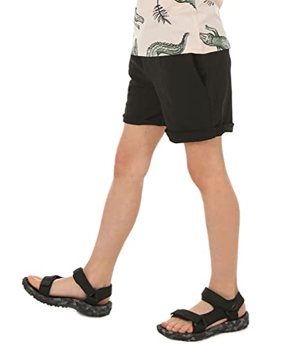 Dykmod Short de sport camouflage pour garçon, Noir , 140 cm Cover