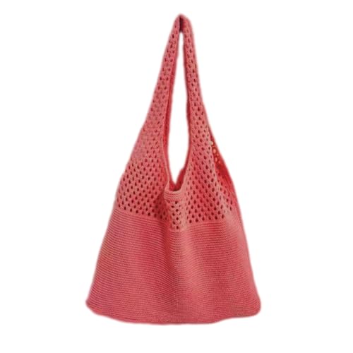 Crochet Tote Bag Summer Hobo Shoulder Bag Foldable and Lightweight Knitted, Very Suitable for Travel