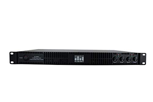 MUSYSIC MU-D9600 Professional 4-Channels 2x9600 Watts D-Class 1U Power Amplifier - Thumbnail 4