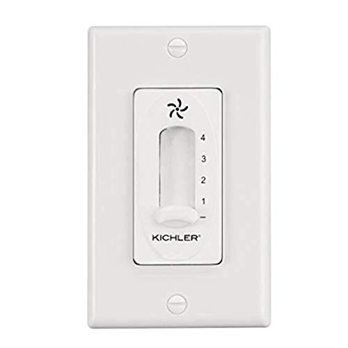 Kichler 337012WH Accessory 4-Speed Fan Slide Control, White