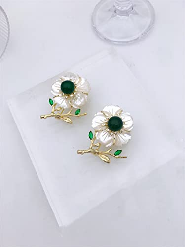 Inghome Simple And Elegant Natural Fritillary Brooch Cheongsam Corsage Small Pin Exquisite Suit Coat Accessories #TOP3