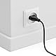 deleyCON 2m Stromkabel Verlängerung Netzkabel Verlängerungskabel Typ-C-Stecker Eurostecker auf Typ-C Euro Buchse TV PC Computer Monitor Beamer Lampe Haushaltsgeräte - Schwarz