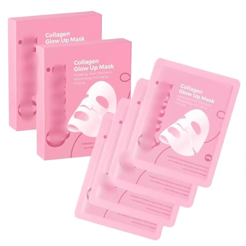 Mascarilla Facial de Colágeno Quasi Bio - Piel Reafirmante. Mascarillas Hidratantes Profundas para Reducir Arrugas y Minimizar Poros,2box