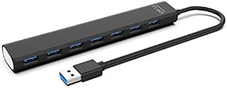 WJESOG USB 3.0 Hub 7 Port Supports Simultaneous Use of 7 USB Ports, Do not Need Power Supply, Can Connect USB Devices Such as Keyboard, Mouse, Printer, U disk, Hard disk