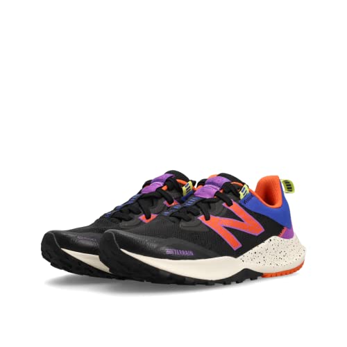 New Balance New Balance Women's DynaSoft Nitrel V4 Trail Running Shoe, Black/Orange, 6 Medium US
